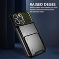 thumbnail image 7 of FIEWESEY for iPhone 14 Plus Phone Case,Wallet Card Holder ID Slot Flip Door Hidden Pocket Anti-Scratch Hybrid Bumper Protective Cover for iPhone 14 Plus-Black, 7 of 7