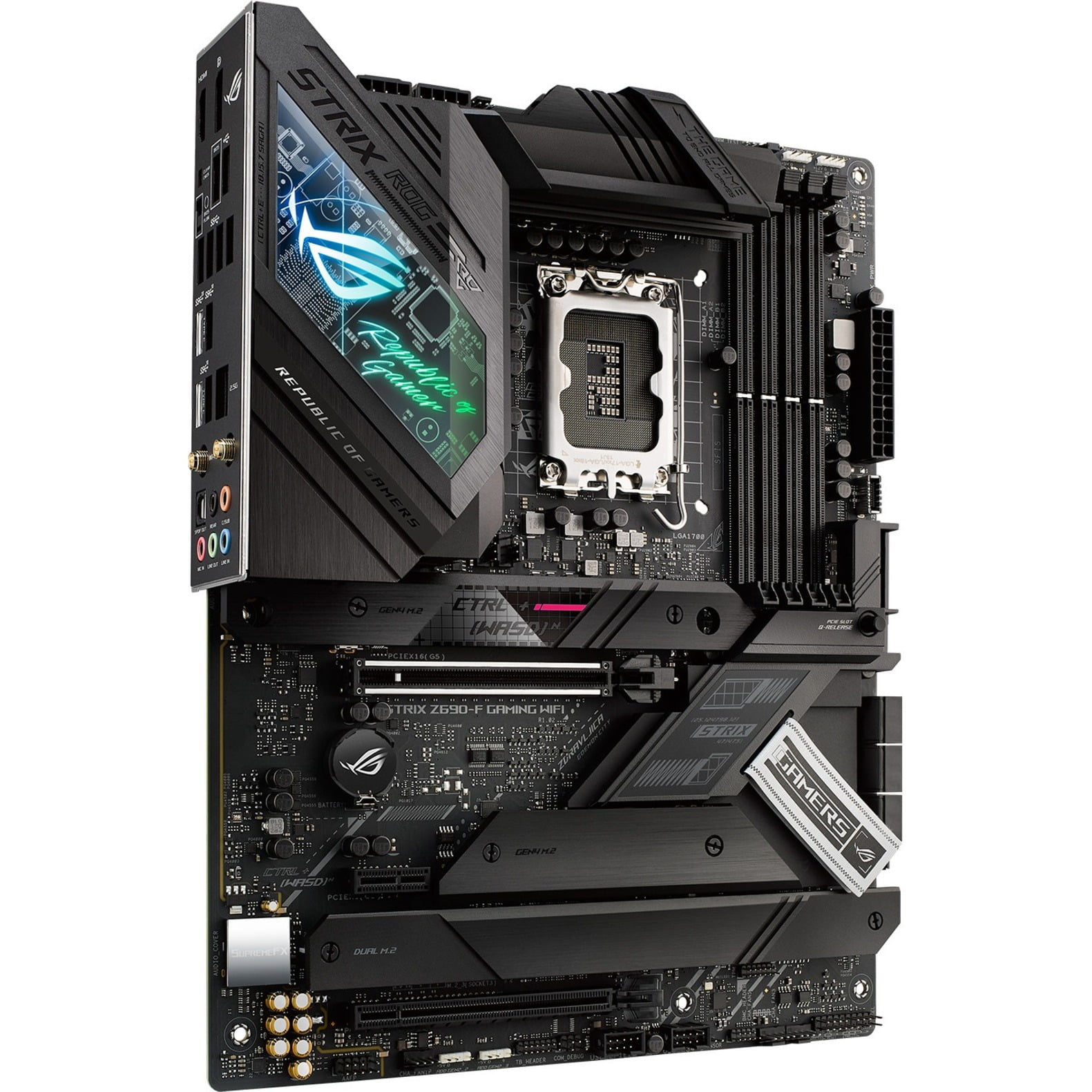 Asus ROG Strix Z690-F GAMING WIFI Desktop Motherboard - Intel Chipset - Socket LGA-1700 - Intel Optane Memory Ready - ATX