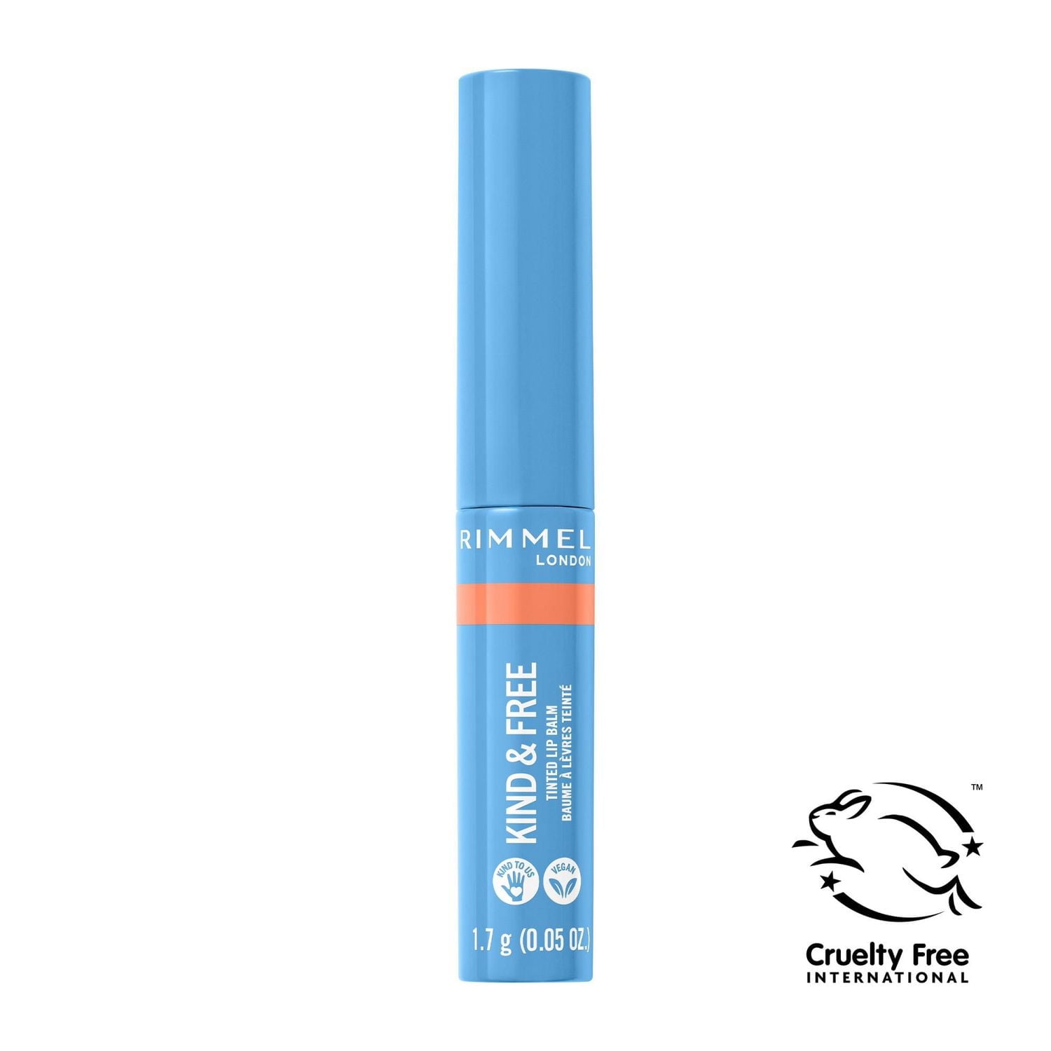 Rimmel Kind & Free™ Tinted Lip Balm, Hydrating, Lightweight, Vegan Formula, Light coverage