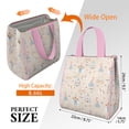 thumbnail image 3 of Minimalist Princess Pattern Insulated Lunch Bag for Women & Adults,Large Portable Soft Cooler Lunch Bag,Thermal Food Storage Tote with Pearl Cotton,8.66L,8.75x5.75x9.5 Inch, 3 of 6