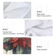 thumbnail image 2 of Yayeee Kitchen Hanging Hand Towels Set of 2 with Loop Bathroom Absorbent Tie Towel, White Christmas Leaves, 2 of 7