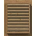 thumbnail image 5 of 14"W x 16"H Rectangle Gable Vent (19"W x 21"H Frame Size): Unfinished, Functional, Smooth Western Red Cedar Gable Vent w/ Brick Mould Face Frame, 5 of 6