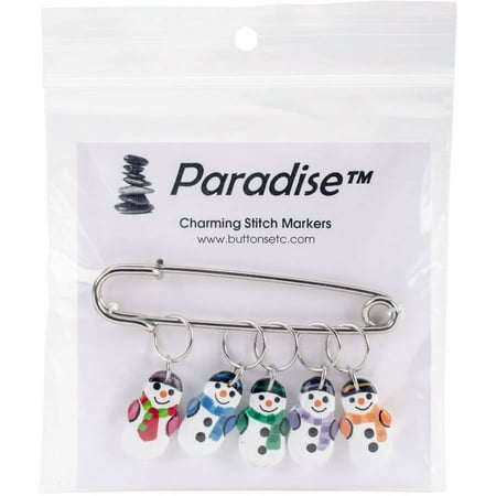 Snowman Stitch Markers, 5pk