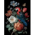 thumbnail image 1 of Qisvanset Colorful Parrot Canvas Print 12x16 Inch Restaurant Art, 1 of 8