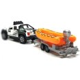 thumbnail image 4 of Camioneta, remolque, juguete, caravana, 2 en 1, juego, RV, autocaravana, juguetes para niños, modelo de coche fundido a presión, coches de juguete de metal, escala 1/36, SUV, fricción Po, 4 of 5