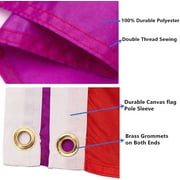 TOPFLAGS 3x5 Foot Rainbow Pride Flag - Vivid Color and Fade proof - Gay LGBT Pride Day Month Parade LGBTQ Community Banner Flags with Brass Grommets