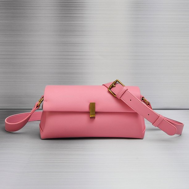 Bolsa De Hombro Bandolera de cuero con solapa, moda para mujer, un hombro con correa ajustable, cierre de hebilla, gran capacidad para compras/vacaciones/trabajo