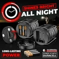thumbnail image 5 of SQHQ Camping Lantern - 2 Portable LED Battery Powered Lantern with Magnetic Base and Foldable Hook for Emergency Use or Campsites, Essential Hurricane Survival Kit with Batteries - Black, 5 of 5