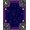 Blue, 1, variant on ODIKA 9'x12' Washable Area Rug Low Pile, Flatwoven, Navy Blue Celestial Eclipse Design Artistic Sun and Stars Astral Motif for Great Room, Indoor Concept, Large Living