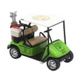 thumbnail image 2 of Decoración de carrito de golf de mesa, mini carrito de golf, juguete en miniatura, carrito de golf Verde, 2 of 9