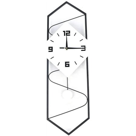 MONIPA 27.5 Modern Design Pendulum Silent Wall Clock for Living Room, Bedroom, Office Space Decor