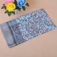 thumbnail image 2 of Pañuelo cuadrado grande de satén de 90 cm con estampado clásico de flores de anacardo y cachemir, pañuelo de seda para mujer, pañuelo estampado vintage, 2 of 5