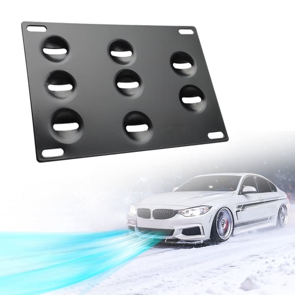 AXECO for BMW F30 F31 2013-2015 320i 328i 335i 328d xDrive Tow Hook License Plate Relocator  No Drilling  Front Bumper Grill Tag Holder Offset