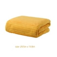 thumbnail image 2 of HOZVOMI 1Pc Bath Towel, Large Bath Towels, Velvet Towel for Adult, Absorbent Dry Hair Towel Beach Towels Strip Patterned Bath Towel Quick Dry, Yellow, 2 of 6