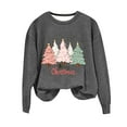 thumbnail image 2 of Uootdi Sweaters for Women Christmas Snowflake Gift Print Knitted Long Sleeve Sweater Casual LooseCrew Neck Top Pullover Funny T ops, 2 of 4