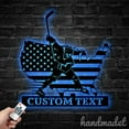 thumbnail image 3 of Handmadetneonsign Hockey Player Name Metal Wall Art LED Light, Hockey Sport Metal Sign Home Decor, 3 of 5