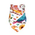 thumbnail image 3 of Easygdp Flowers Birds And Butterflies Pet Scarf, Dog Triangle Scarf, Printing Dog Bib, Handkerchief Scarf for Small Medium Large Dogs Cats Pets, 3 of 9
