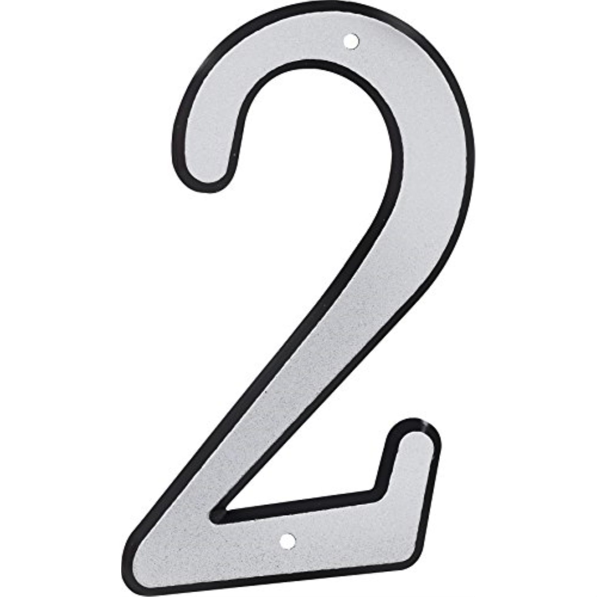 Hillman Group 841600 4 in. Nail-On Reflective Plastic House Number - 2 - 3 Piece