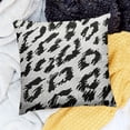 thumbnail image 2 of BANET Faux Fur Snow Leopard Print Throw Pillow Covers , Furry Decorative Pillowcases Pillowslips Cushion Covers for Sofa 18x18in, 2 of 5