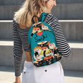 thumbnail image 5 of Vsdgher I Love Sushi Print Canvas Backpack Travel Rucksack Unisex Knapsack 15.7/17.7Inch Laptop Backpack for Work,College-Small, 5 of 5