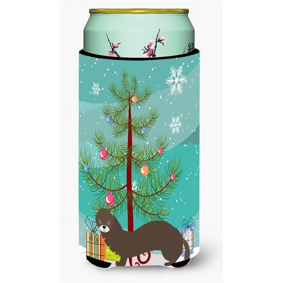 Carolines Treasures BB9235TBC Russian or European Mink Christmas Tall Boys Beverage Insulator Hugger