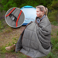 thumbnail image 2 of Ultralight Camping Blanket - Waterproof, Wearable, Warm Poncho Liner for Outdoor Travel, Climbing, Sleeping Quilt Mat, 2 of 5