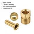 thumbnail image 4 of Uxcell 4mm ID 6mm OD Tube Brass Compression Kit 2 Set, Sleeve Ferrule & Insert & Nut, 4 of 4