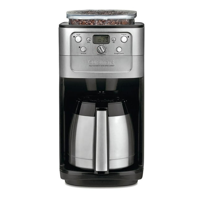 Cafetera Cuisinart con Molino 12 Tazas Plateada