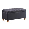 thumbnail image 4 of Coaster Tufted Storage Bench in Dark Navy, 4 of 4