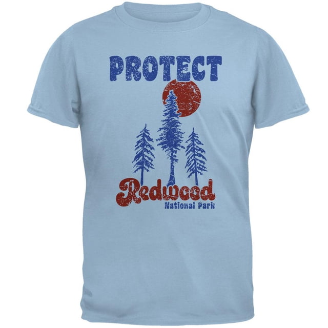 Parc National Rétro Paysage des Années 70 Protéger Séquoia T-Shirt pour Homme