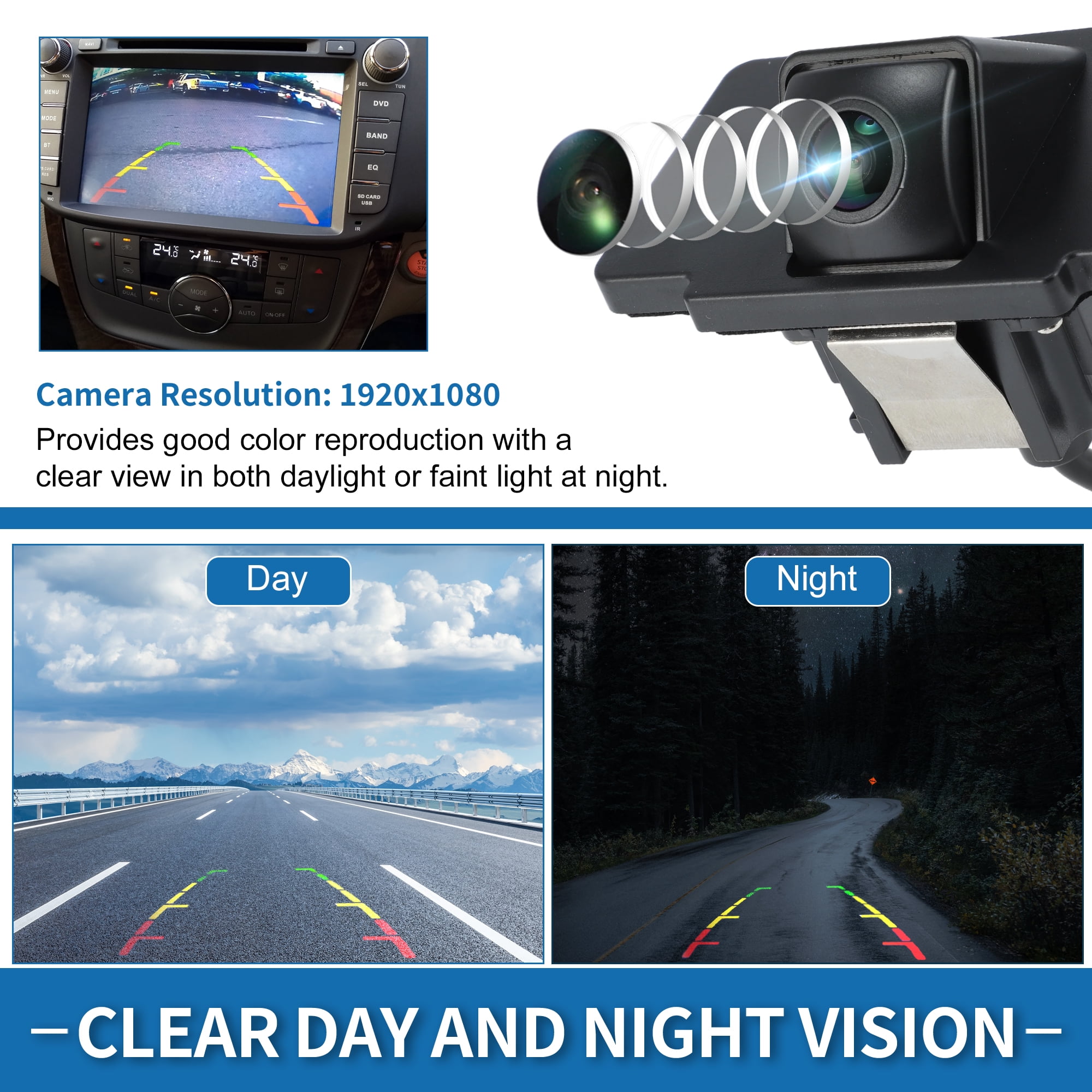 Unique Bargains Rear View Camera for Kia Cadenza 2014 2015 2016 Park Assist Backup Camera