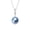 Blue, variant on 10-11mm Cultured White  Pearl Necklace 925 Sterling Silver 18+2In  Valentine's Day Jewelry Gift for Women
