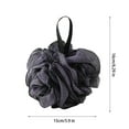 thumbnail image 3 of Foqnuq Two-Tone Bath Sponge, Soft Fluffy Mesh Bath Ball, Hanging Shower Loofah – Durable & Easy to Use, 3 of 7