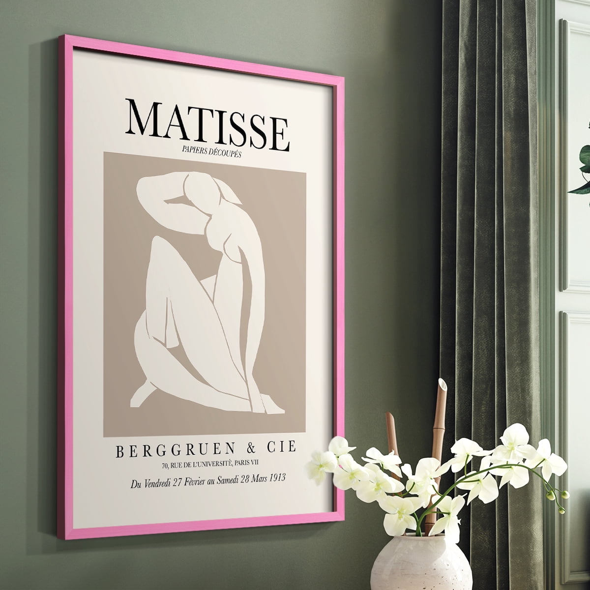 Matisse XCV Framed Print - Solid Wood