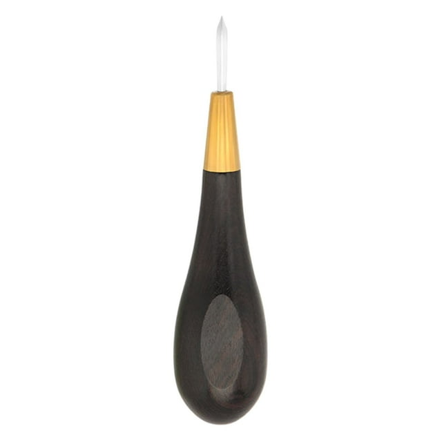 Wood Lecraft Stitching Awl, C Diy Sewing Tool, Leather Craft Stitching Awl with Wood Handle, Diy Sewing Tool for Handmade Projects, by Goohae