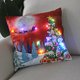 thumbnail image 3 of 45cm LED Christmas Cushion Cover Glowing Pillowcase with Lights 2023 Christmas Decorations for Home Navidad New Year Xmas Decor, 3 of 5