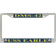 thumbnail image 1 of USS Earle DMS-42 License Plate Frame, 1 of 1