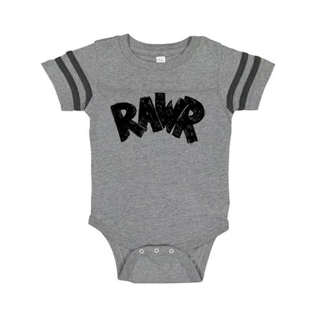 

Inktastic Rawr Distressed Text in Black Gift Baby Boy or Baby Girl Bodysuit