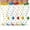 5Pairs White fruits, variant on 8 Pairs Plus Size Compression socks - 20-30mmHg Graduated Knee-High Support Sports, Breathable & Comfortable for Sports, Travel, Circulation for Men & Women (2XL-4XL)