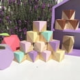 thumbnail image 4 of jifeng 10x Unfinished Wooden Blocks Squares Embellishment DIY Craft Modelling 3CM, 4 of 6