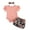 Pink, variant on Dooleck Baby Girl Summer Clothes Infant Toddler Ruffle Bodysuit Floral Shorts Outfit