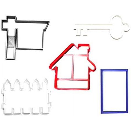 HOUSEWARMING NEW HOME REAL ESTATE REALTOR SET OF 5 COOKIE CUTTERS MADE IN USA PR