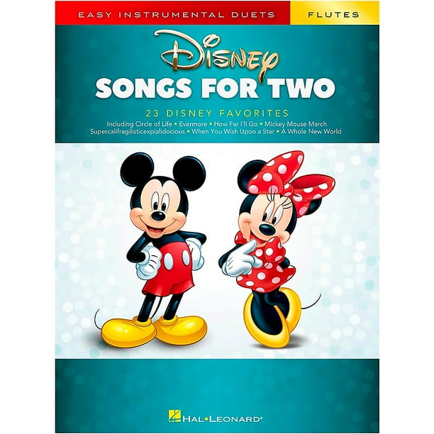 Hal Leonard Disney Songs for Two Flutes - Easy ...