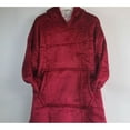 thumbnail image 2 of Manta de sudadera con capucha de gran tamaño con bolsillo frontal con capucha gigante para adultos, hombres, mujeres, adolescentes, rojo Jormftte HFP-0069-2, 2 of 5