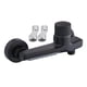 thumbnail image 1 of Grifo de ducha de pared con caño de cascada para bañera, grifo para lavabo, sistema de baño Negro, 1 of 8