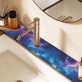 thumbnail image 2 of Yayeee Faucet Mat for Kitchen Sink 14.7" Diatomite Long Splash Guard Pad, Galaxy Pattern, 2 of 7