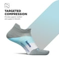 thumbnail image 4 of Feetures Elite Ultra Light Cushion Ankle Socks - Sport Sock with Targeted Compression - Gray Sky, L (1 Pair), 4 of 7