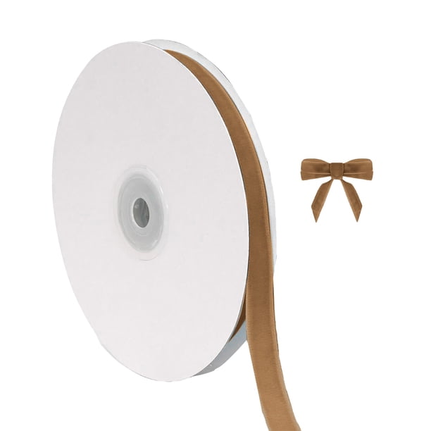 Cinta De Terciopelo Navideña Para Envolver Adornos De Árbol De Navidad. 3/8 Pulgadas De Ancho. 10 Yardas En Total. Tejido Fino Para Invitaciones De Boda.