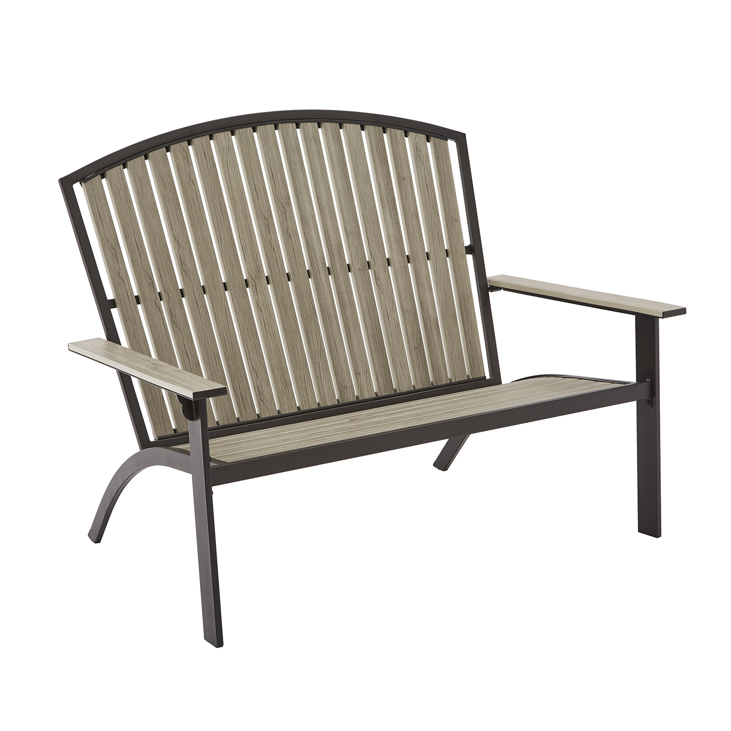 Mainstays Springview Hills Outdoor Durable Resin Bench - Gray - image 3 of 5