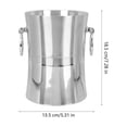 thumbnail image 2 of Raindrops  Ice Bin for Bar Stainless Steel Bucket Beer Holder, 2 of 8